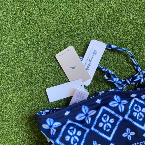 Tommy Bahama High Neck Reversible Bikini Top Swim - Picture 5 of 8